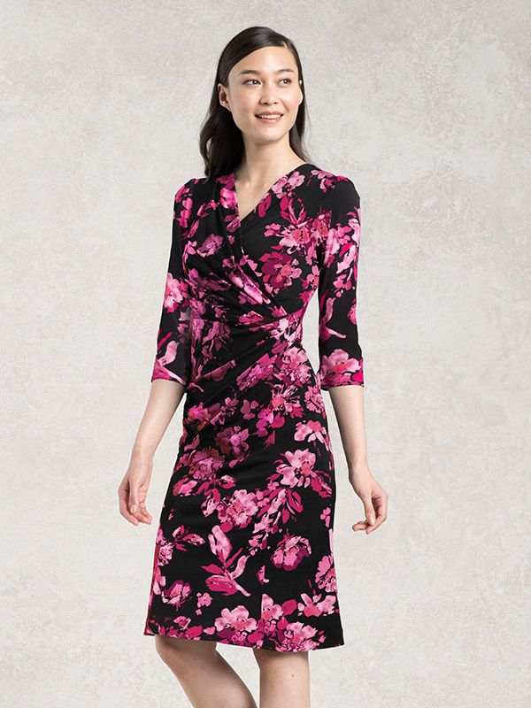 Pink Elena Gather Dress