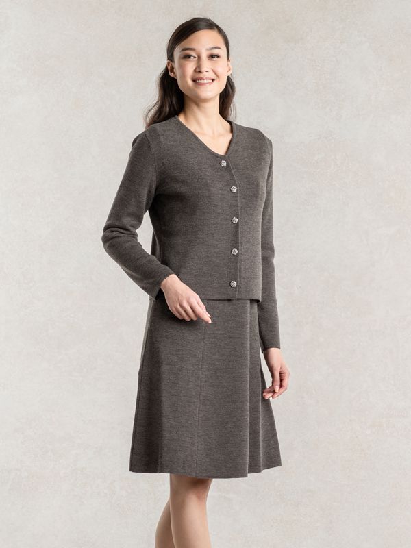 Charcoal Gray Bijou Cardigan