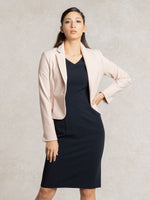 All-Season / No Lining: Pink Short Tailored Jacket