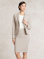 All-Season Material: Greige Switch Skirt