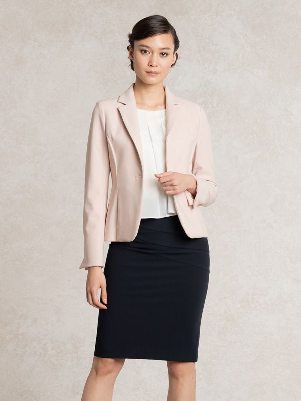 All-Season / No Lining: Pink Tailored Jacket