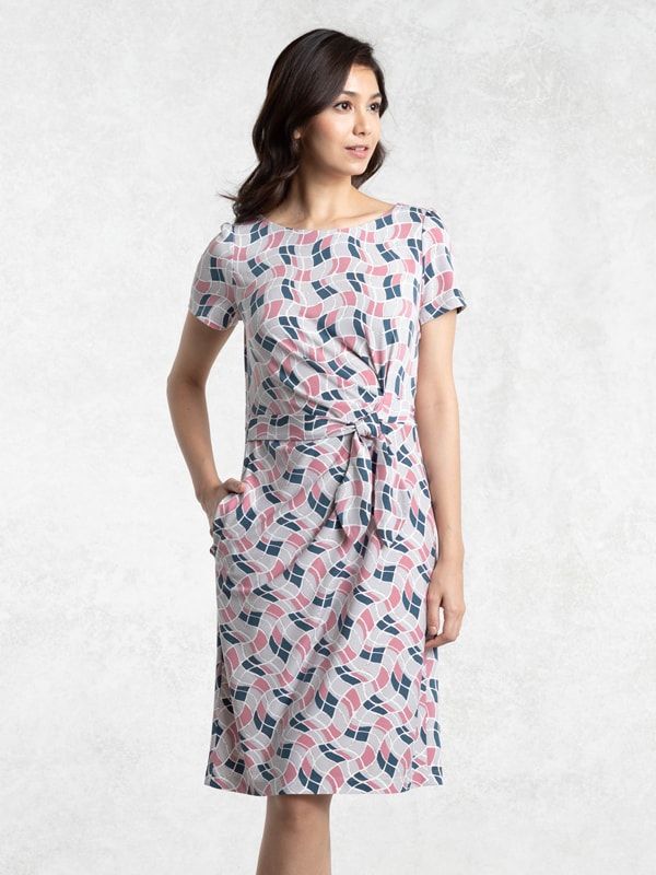 Optical Pink Daily Dress