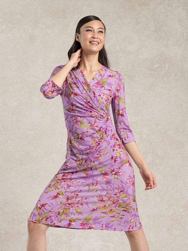 Lilac Harvest Gather Dress