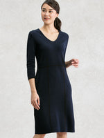 Washable Knit: Navy Knit Dress