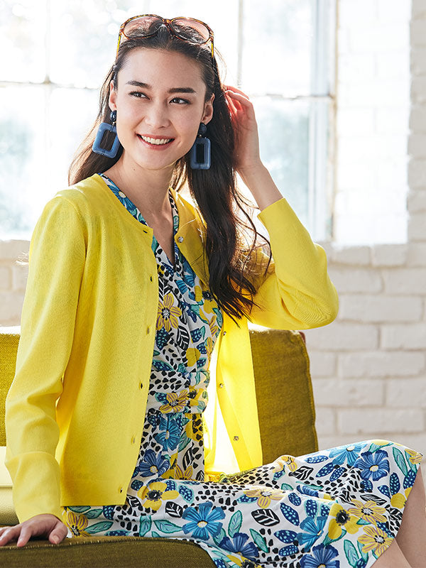 Yellow Bouquet Marilyn Dress