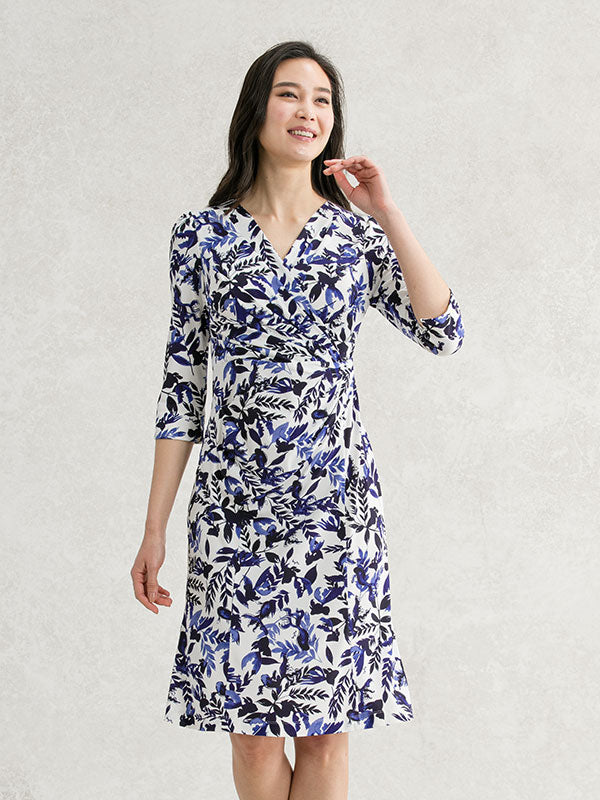 Japanese Pattern: Blue Goldfish Gather Dress