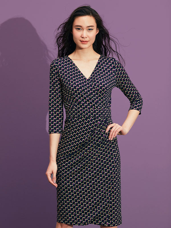Purple Yacht Asymmetric Dress