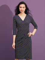 Purple Yacht Asymmetric Dress
