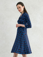 Blue Check Cache-Coeur Dress