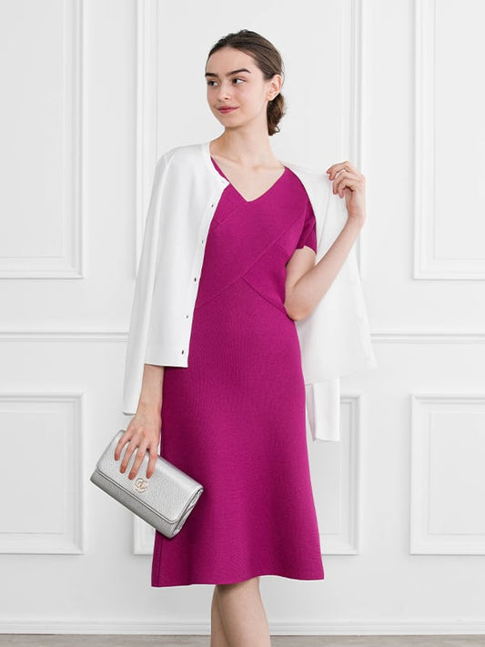 Sweet Potato Cross Knit Dress