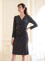 Black Giraffe Gather Dress