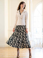 Long Length: Classical Flower Long Marilyn Dress
