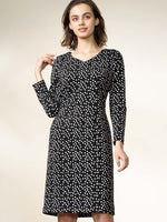 Black Koyuki I-Line Trimming Dress