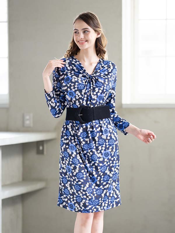 Moonlight Neck Twist Dress