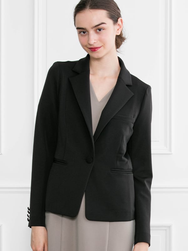 Space Material: Black Space Tailored Jacket
