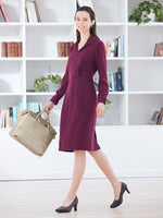 Bordeaux Shirt Dress