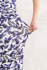 Japanese Pattern: Blue Goldfish Twist Dress