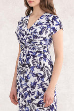 Japanese Pattern: Blue Goldfish Twist Dress