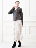 Khaki Knit Docking Riders Jacket