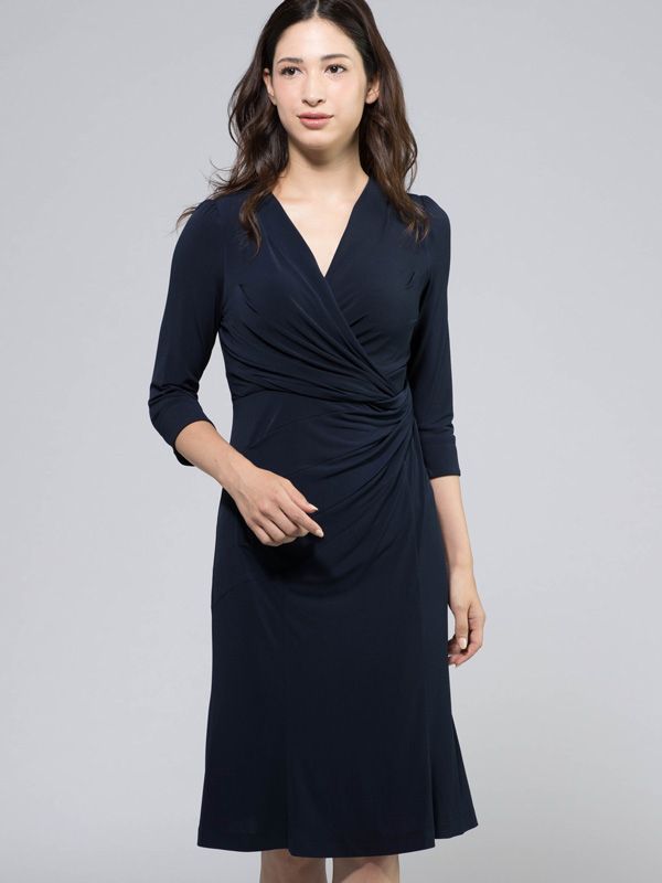 Restock!: Navy Gathered Dress