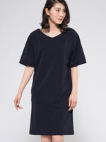 Body Shape Correction: Navy Sack Dress