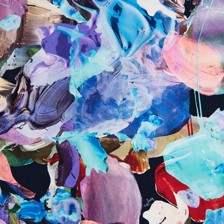 Art reminiscent of sparkling water